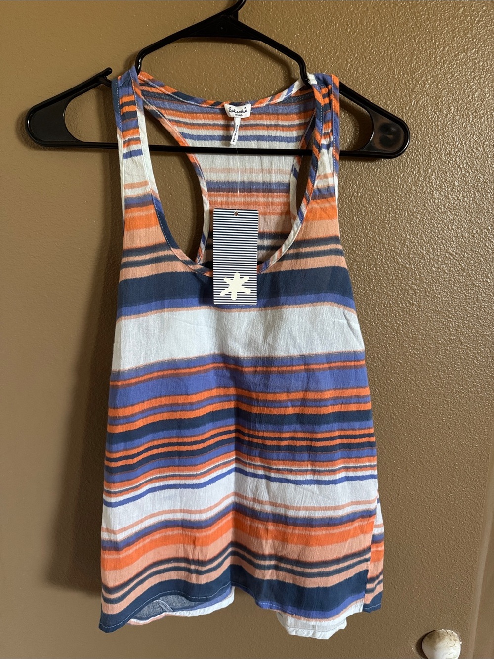 NWT Splendid Striped Racerback One-Piece Tank - Multicolor blouse top, new